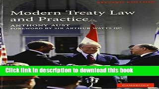 Ebook Modern Treaty Law and Practice Free Download