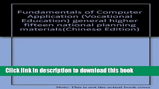 Ebook Fundamentals of Computer Application (Vocational Education) general higher fifteen national