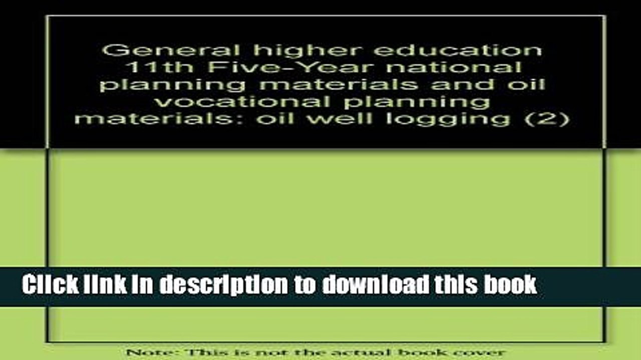 Books General higher education 11th Five-Year national planning materials and oil vocational