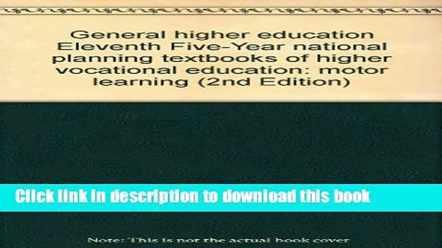 Ebook General higher education Eleventh Five-Year national planning textbooks of higher vocational