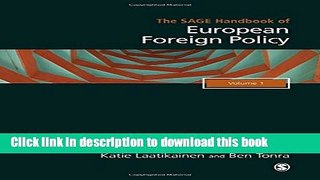 Books The Sage Handbook Of Europeanforeign Policy Free Online