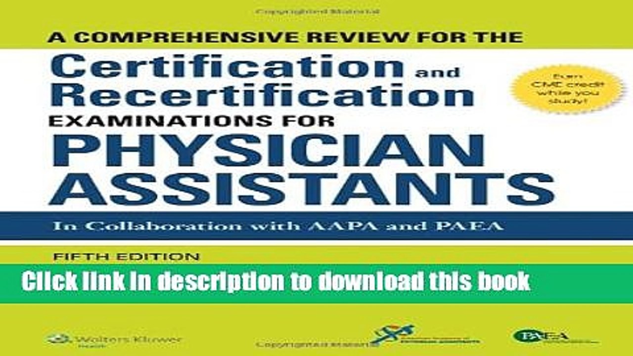 Ebook A Comprehensive Review For the Certification and Recertification Examinations for Physician