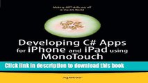 Ebook Developing C# Apps for iPhone and iPad using MonoTouch: iOS Apps Development for .NET