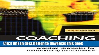PDF  Coaching for Change: Practical Strategies for Transforming Performance  Online