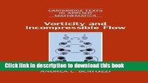 Ebook Vorticity and Incompressible Flow Free Online