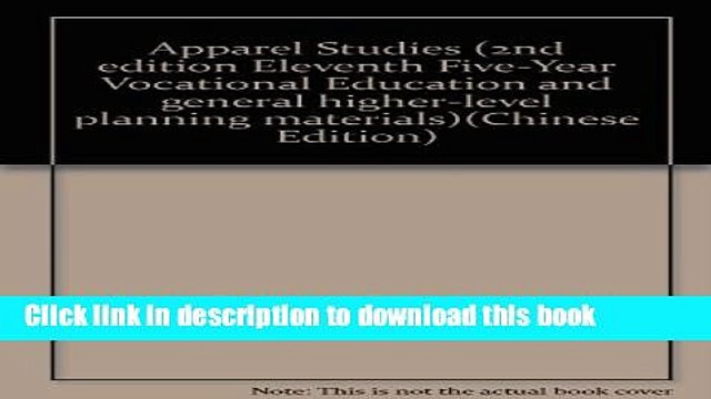 Ebook Apparel Studies (2nd edition Eleventh Five-Year Vocational Education and general