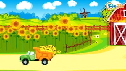 Cars & Trucks Cartoon for children - Police Car & Racing Car - Emergency Vehicles Kids Cartoon