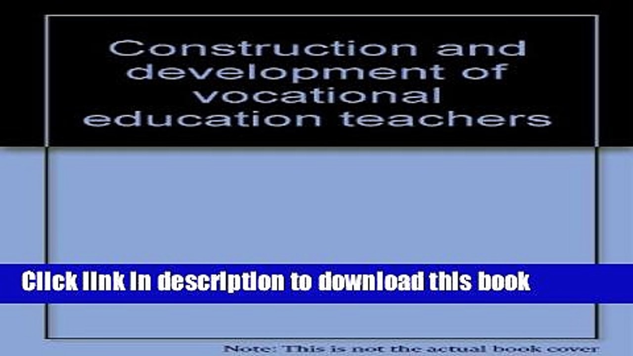 Ebook Construction and development of vocational education teachers Full Online