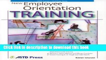 Ebook New Employee Orientation Training (Astd Trainer s Workshop Series) Free Download