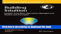 Download  Building Intuition: Insights from Basic Operations Management Models and Principles