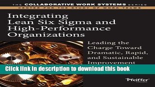 Books Integrating Lean Six Sigma and High-Performance Organizations: Leading the Charge Toward