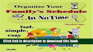 Books Organize Your Family s Schedule In No Time Full Online