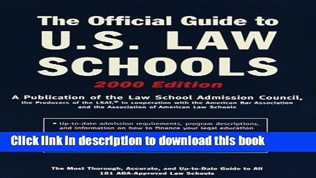 Books The Official Guide to U.S. Law Schools: The Most Thorough, Accurate, and Up-to-Date Guide to