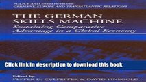 Books The German Skills Machine: Sustaining Comparative Advantage in a Global Economy (Policies