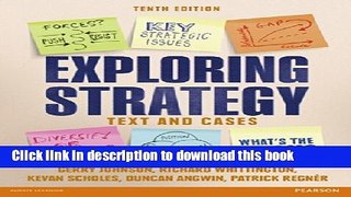 Books Exploring Strategy: Text   Cases Free Download
