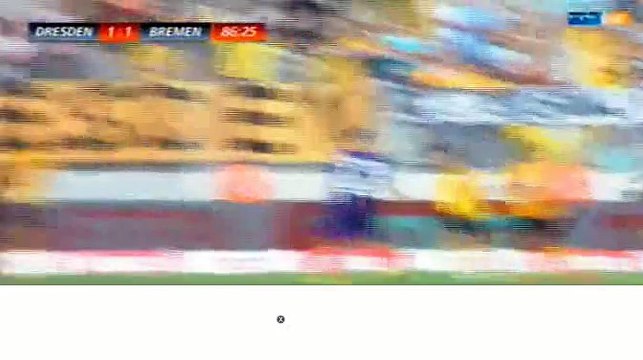 Goal - SG Dynamo Dresden 1-1t SV Werder Bremen - 30-07-2016