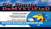 Books Six Sigma Demystified, 2nd Edition Full Online
