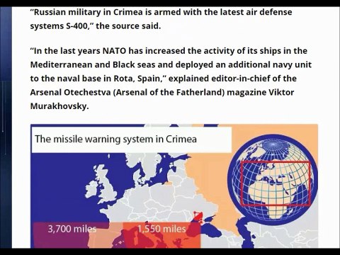 Russian Military Forces in Crimea Now Possess Modern Air Defense S-400 Systems