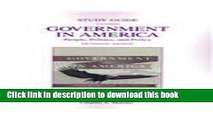 Books Study Guide for  Government in America: People, Politics, and Policy Free Online