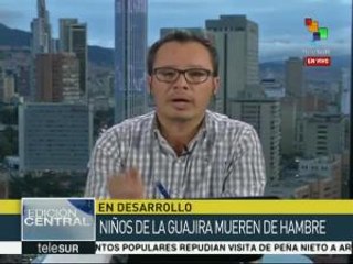 Colombia: gob. continúa sin atender crisis humanitaria en La Guajira