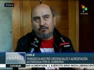 Chile: inician proceso judicial contra corresponsal de Hispan TV