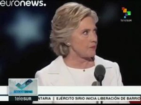 EE.UU.: Clinton es oficialmente la candidata presidencial demócrata