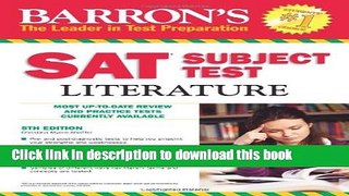 Download  Barron s SAT Subject Test: Literature, 5th Edition  Online