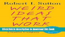 Ebook Weird Ideas That Work: How to Build a Creative Company Full Online