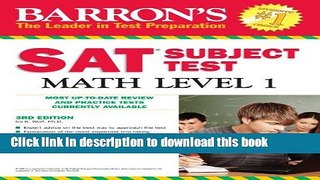PDF  Barron s SAT Subject Test Math Level 1  Online