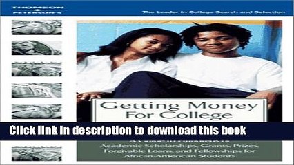 Books GetMoneyColl:Scholarships AfricanAmer 1E (Peterson s Scholarships for African-American