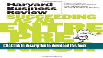 Books Harvard Business Review on Succeeding as an Entrepreneur (Harvard Business Review Paperback