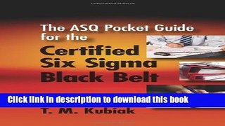 Books The ASQ Pocket Guide for the Certified Six Sigma Black Belt Full Online