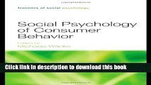 Books Social Psychology of Consumer Behavior Free Download