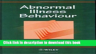 Ebook Abnormal Illness Behaviour Free Online