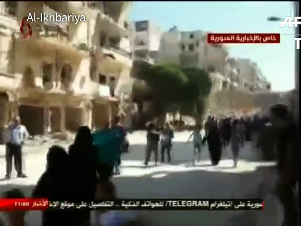 Les premières familles syriennes sortent des quartiers rebelles d'Alep