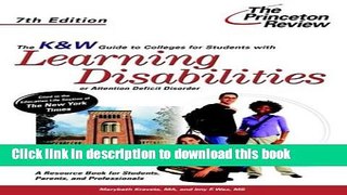 Ebook K   W Guide to Colleges for Students with Learning Disabilities or Attention Deficit