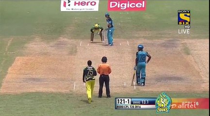 Shakib Al Hasan 4th over bowling highlights HD vs St Lucia Zouks CPL 2016