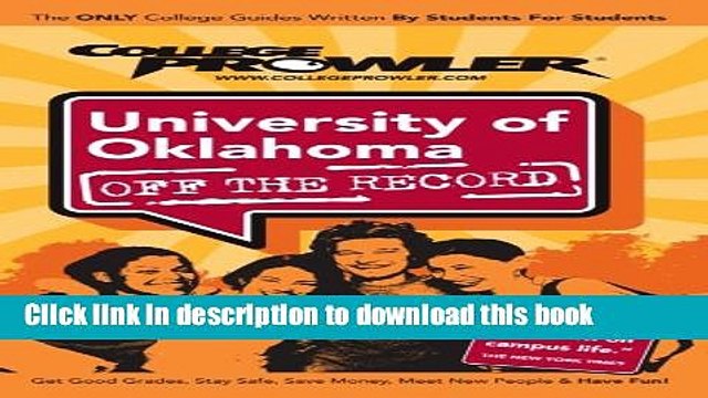 Ebook University of Oklahoma: Off the Record - College Prowler (College Prowler: University of