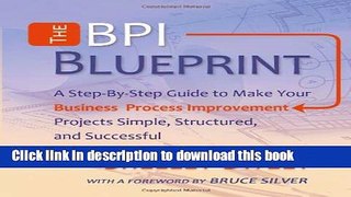 Books The Bpi Blueprint: A Step-By-Step Guide to Make Your Business Process Improvement Projects