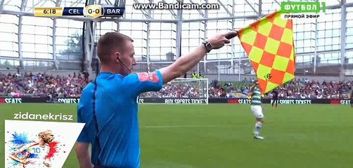Munir El-Haddadi Offside Chance - Celtic vs Barcelona - International Champions Cup - 30/07/2016