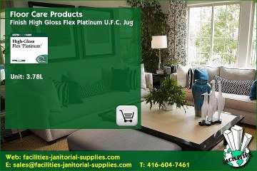 Toronto Distributor |  Floor Care Products: Finish High Gloss Flex Platinum U.F.C. Jug