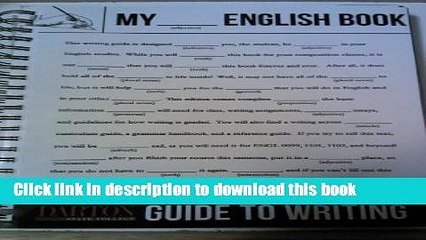 Books My English Book: Darton State College Guide To Writing Free Online