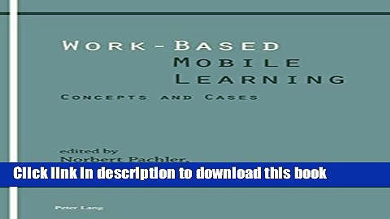 Ebook Work-Based Mobile Learning: Concepts and Cases Full Online