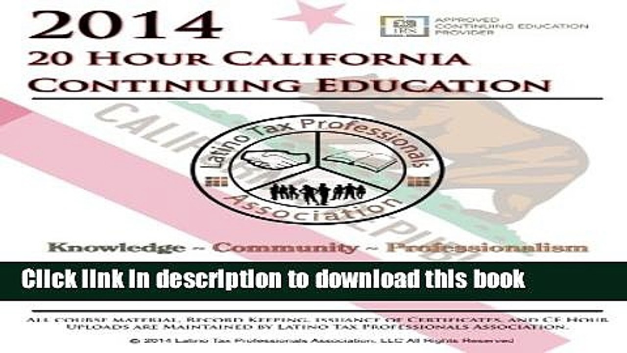 Books 2014 20 Hour California Continuing Education: LTPA English Full Online