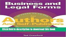 Books Business and Legal Forms for Authors and Self Publishers Full Online