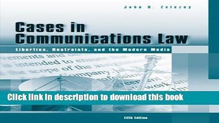 Ebook Cases in Communications Law Free Online