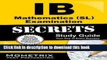 PDF  Ib Mathematics (Sl) Examination Secrets Study Guide: Ib Test Review For the International