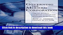 Books Governing the Modern Corporation: Capital Markets, Corporate Control, and Economic