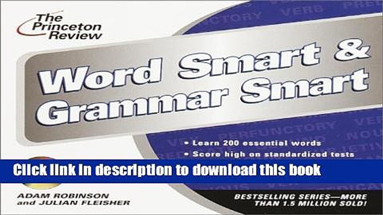 Ebook The Princeton Review Word Smart   Grammar Smart CD (The Princeton Review on Audio) Full Online