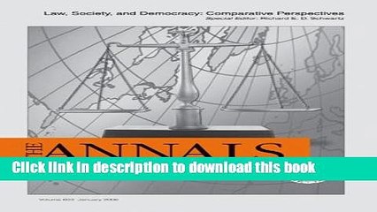 Ebook Law, Society, and Democracy: Comparative Perspectives (The ANNALS of the American Academy of